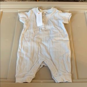 Gymboree newborn grey one piece nwt